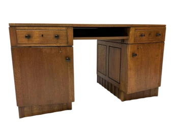 Art Deco Amsterdamse School Desk by Hildo Krop for Gebroeders Monsieur Steenwijk